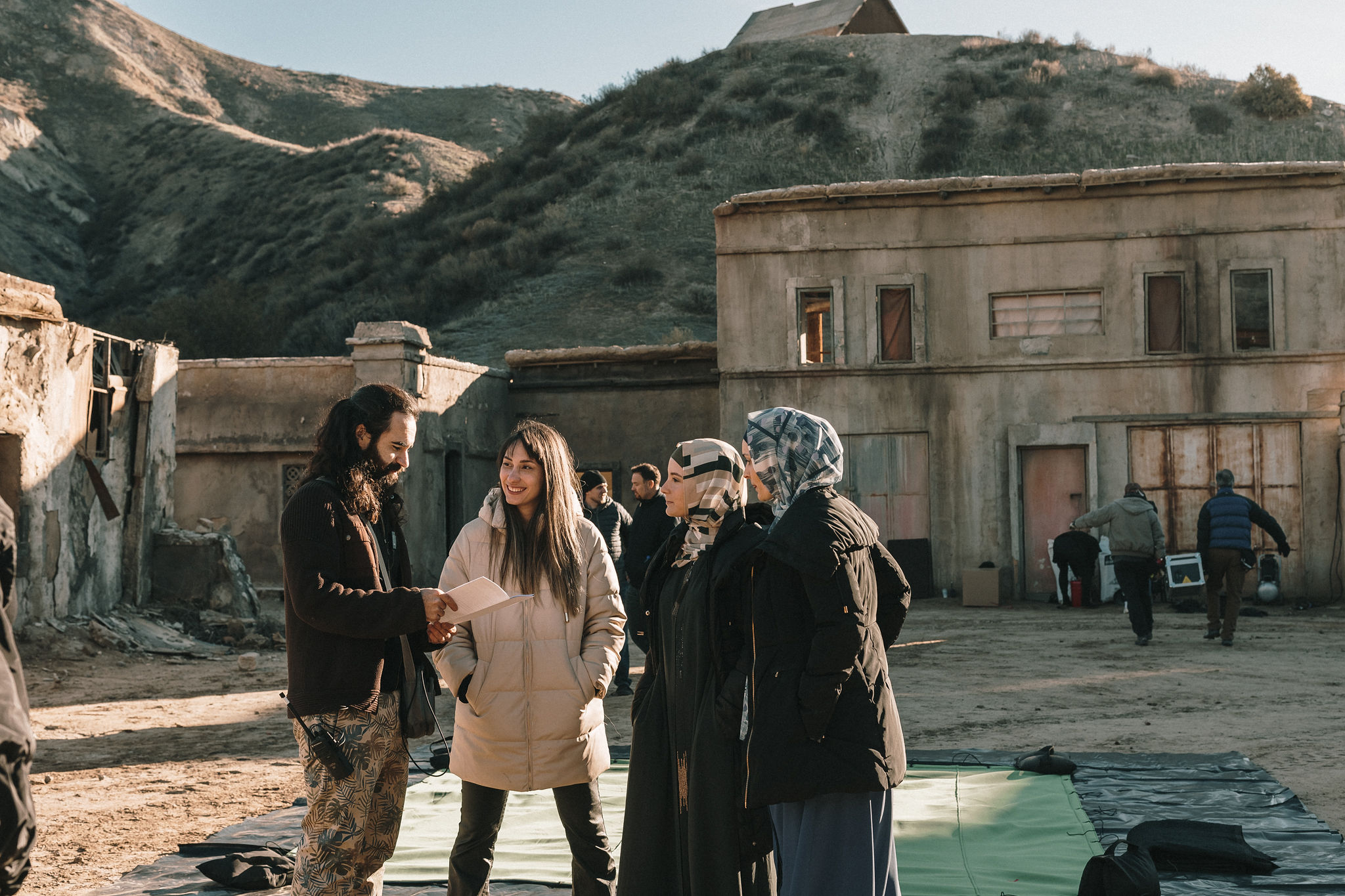 Regis no set de filmagem